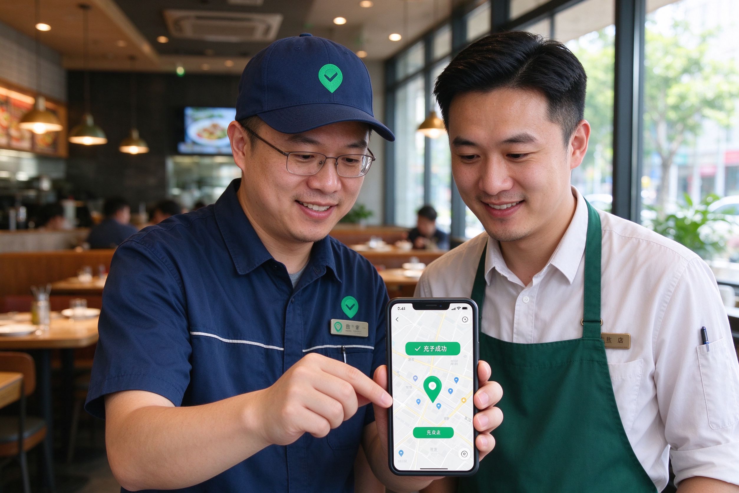 督导员到店定位打卡执行现场巡检